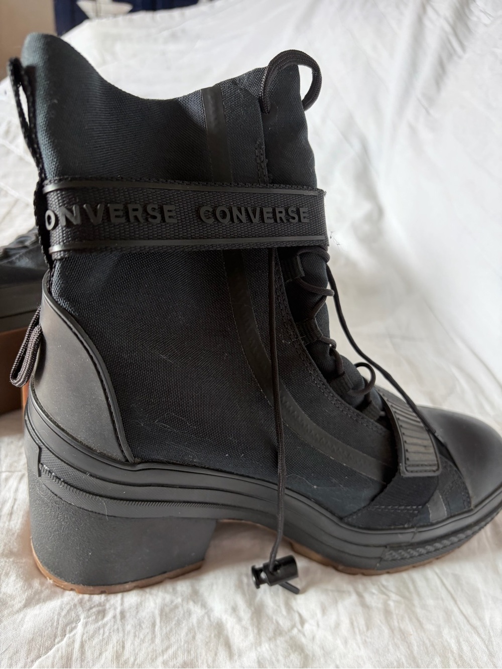 Converse Women’s Chuck Taylor Black Boots - Picture 3 of 8